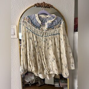 Free People Floral Blouse